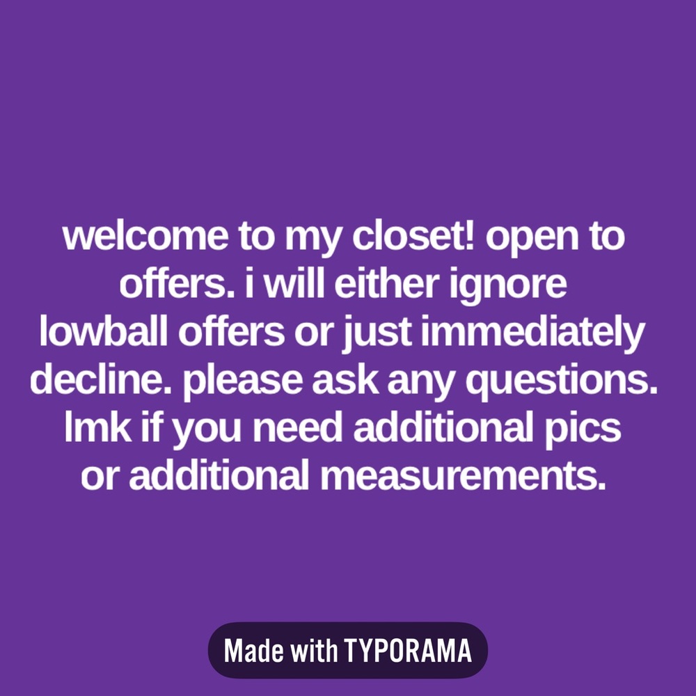 Closet info